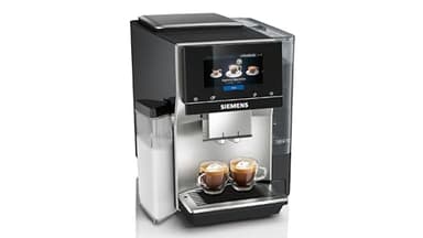 SIEMENS EQ700 Fully Automatic Bean to Cup Coffee Machine, 5" Touch Screen Display, Cold Brew/Slow Brew, Integrated Milk Container, 30+ Coffee Beverages, Home Connect, TQ713GB3