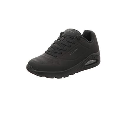 Skechers Men's Uno Stand on Air Sneaker, Black Durabuck Trim, 11 UK
