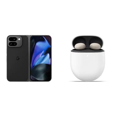 Google Pixel 9 Pro Fold - Unlocked Android Smartphone with Gemini - Advanced Triple Rear Camera System - Foldable Display - Hands-Free Video - Obsidian, 512GB+Pixel Buds Pro 2