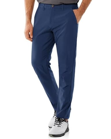 33,000ft Men's Golf Trousers Lightweight Golf Pants Stretch Quick Dry Breathable Work Causual Pants for Golfing with Pockets Navy Blue 34W *32L