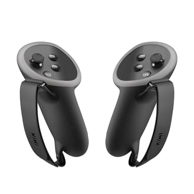 KIWI design Controller Grips Accessories Compatible with Meta Quest 3S/3, Silicone Hand Grip Protector with Knuckle Straps