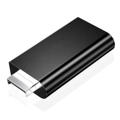 Lunpog PS2 to HDMI Converter, PS2 to HDMI Adapter Converter PS2 to HDMI Converter with Headphone Audio Socket and HDMI Cable, for PS2 HDTV HDMI Monitor (1 Piece)