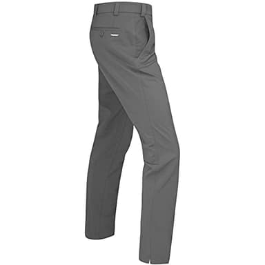 Stromberg - Hampton - Mens Tapered Breathable Water Resistant Golf Trousers - Quick Dry Mens Golf Pants - Grey - 36 Short