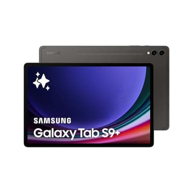 Samsung Galaxy Tab S9+ 5G Android Tablet, 512GB Storage, S Pen Included, Unlocked, Graphite, 3 Year Samsung Extended Warranty (UK Version)