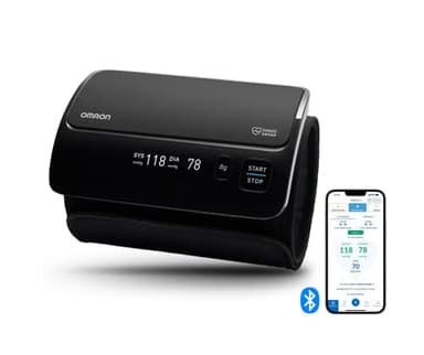 OMRON EVOLV Wireless Upper Arm Blood Pressure Monitor for Home Use - Clinically Validated Blood Pressure Machines for Pregnancy - Automatic Heart Rate Monitor and BP Cuff Kit with Cuff 22-42cm