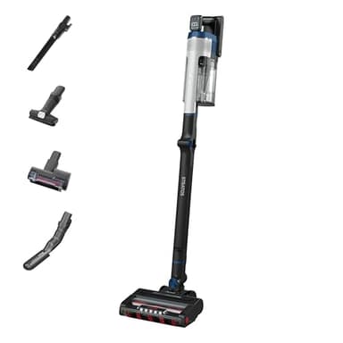 Shark Stratos Cordless Pet Pro Stick Vacuum Cleaner with Anti Hair Wrap Plus, Clean Sense IQ, DuoClean, 60min Run-Time, Removable Battery, 4 Tools, Anti-Allergen, White/Navy IZ402UKTSB