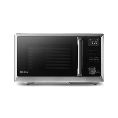 TOSHIBA Air Fry Auto Menu Combo 5-IN-1 26L Countertop Microwave Oven, Broil, Bake, Combi, 10 Power Levels, 10 Auto Cooking Presets, Easy Defrost, Black, 900W, ML2-EC26SF(BS)