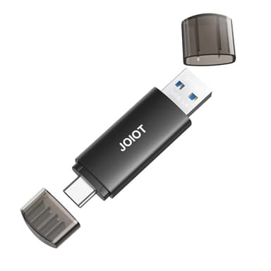 JOIOT 512GB USB Flash Drive Dual-Interface USB-A and Type-C 3.0 Memory Stick USB C Stick Thumb Drive for Smartphone Tablet Computer Mac iPhone 15, Black