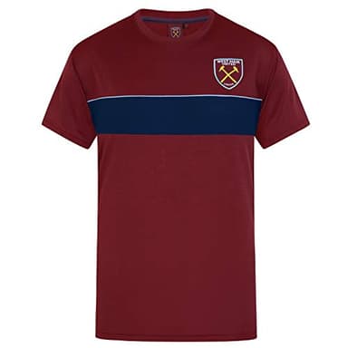 West Ham United FC Official Gift Mens Poly T-Shirt Claret XL