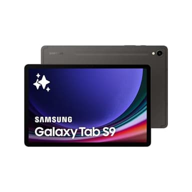 Samsung Galaxy Tab S9 WiFi Android Tablet, 128GB Storage, S Pen Included, Unlocked, Graphite, 3 Year Samsung Extended Warranty (UK Version)