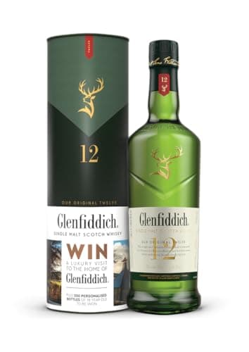 Glenfiddich 12 Year Old Single Malt Scotch Whisky, 70cl
