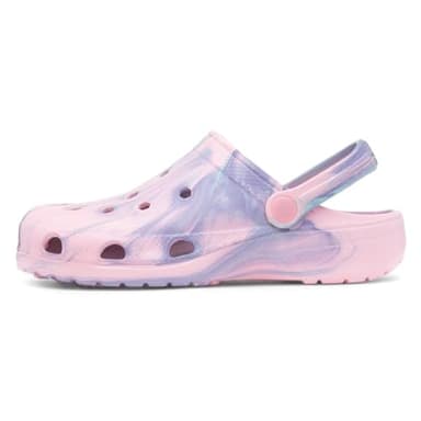 shoezone - Summer Womens Pink Marble EVA Clog - Size 5 UK - Multicolour