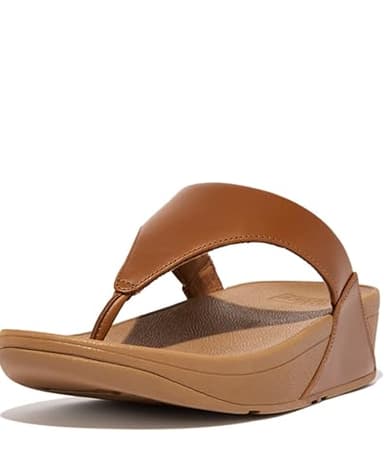 Fitflop Women's Lulu Toe Post - Leather Thong Sandals, Beige Ss18 Light Tan 592, 4 UK