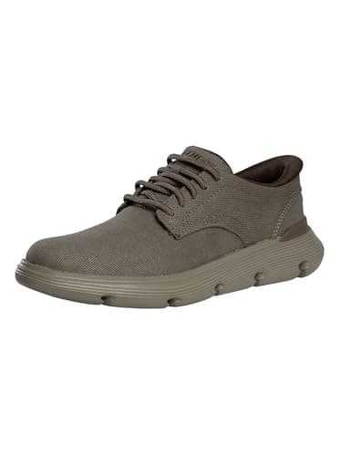 Skechers Slip Ins Garza Mens Dark Taupe Trainer - Size 10 UK - Brown
