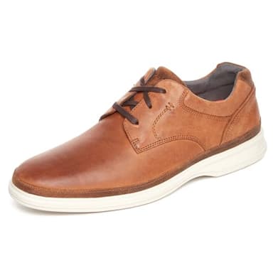 Rockport Men's Dressports 2 Go Plain Toe Oxford, New Caramel, 8 UK