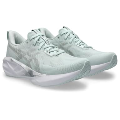 ASICS Women's NOVABLAST 5 Sneaker, Pure Aqua/Seal Grey, 3 UK