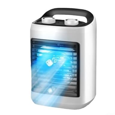MeevrgR Portable Air Conditioner Fan – 7W Personal Cooler with 6 Speed Settings 180ML Water Tank USB-Powered Compact & Quiet for Desk, Office, Bedroom