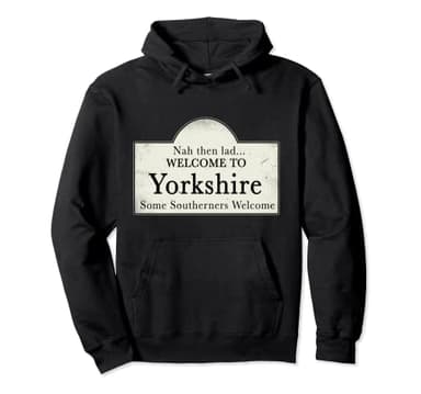 Yorkshire Rose Flag Ey Up UK North England Yorkshire Sign Pullover Hoodie