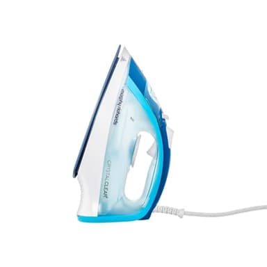 Morphy Richards Crystal Clear Steam Iron, Ceramic Non-stick Soleplate, 100g Steam Shot, 30g Steam Output, Anti-scale, 350ml Water Tank, Self Clean, 2400W, Turqouise/White, 300300