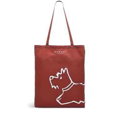 RADLEY London Womens Icon Responsible Reusable Foldaway Shoulder Tote Bag in Copper Pink Rust
