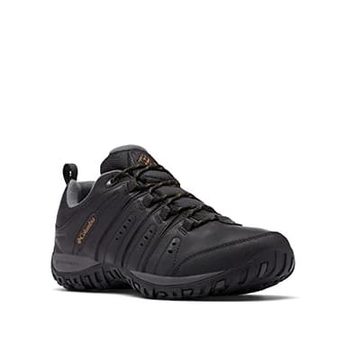 Columbia Men's Woodburn 2 WP waterproof low rise hiking shoes, Black (Black x Caramel), 9 UK