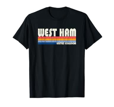 Retro Vintage 70s 80s Style West Ham, United Kingdom T-Shirt