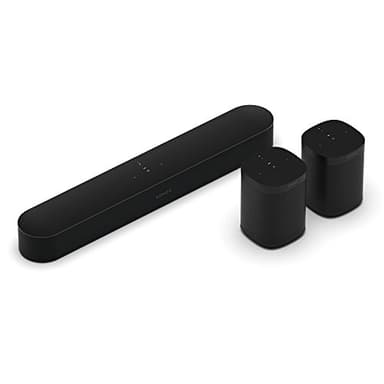 Sonos Beam (Gen 2) Soundbar Black 5.0 (Beam + 2 x One Gen2) (Renewed)