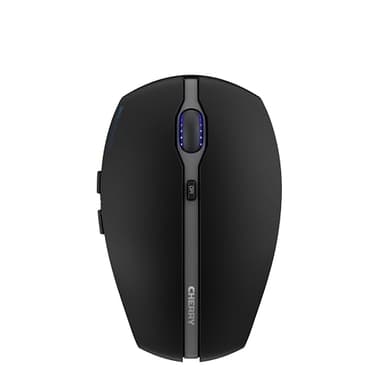 CHERRY GENTIX BT, Wireless Bluetooth Mouse, Multi-Device Function for up to 3 Devices, Switchable Resolution (1000/2000 dpi), Battery-Operated, Black