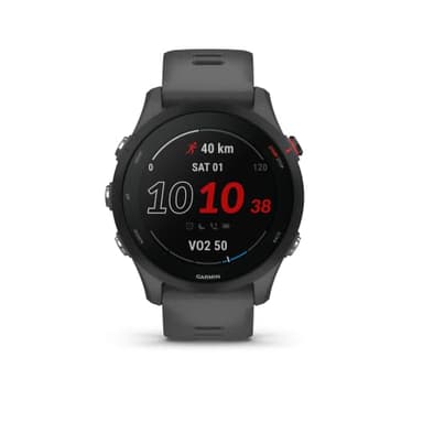 Garmin [Renewed] Forerunner 255 GPS 46mm Running Smartwatch, Lightweight, Advanced Training & Insights, Safety & Tracking Features, up to 14 days Battery Life, Slate Grey (Renewed)