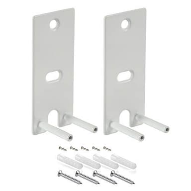 Bedycoon Pair Steel White Wall Mount Brackets Replacement Compatible with Bose OmniJewel Lifestyle 650 Home Entertainment System and Bose Surround Speakers 700