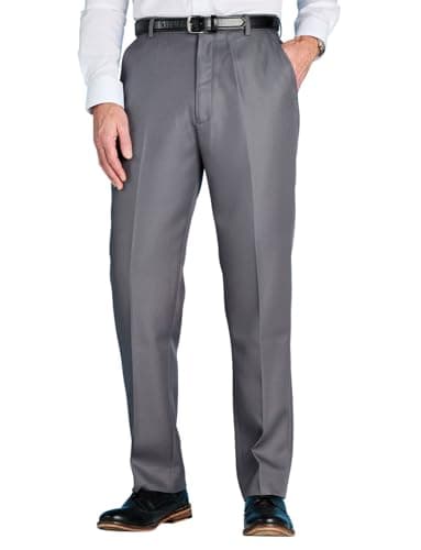 Mens Quality Formal Smart Casual Work Trousers Home/Office Grey 36W x 29L
