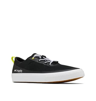 Columbia Men's Bonehead PFG Boat Shoe, Black/White, 6.5 UK