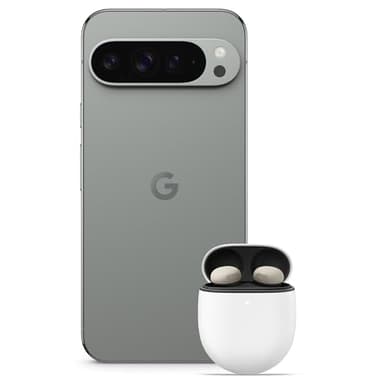Google Pixel 9 Pro XL - Unlocked Android Smartphone with Gemini, Triple Rear Camera System, 24-Hour Battery, and 6.8" Super Actua Display - Hazel, 512GB+Pixel Buds Bro 2
