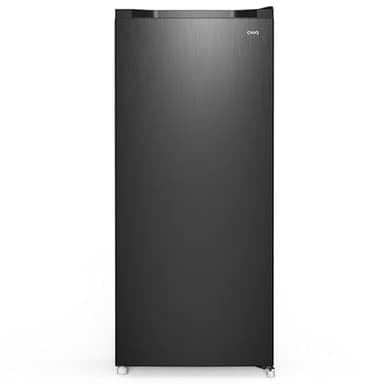 CHiQ FSD140D4EU Upright Freezer, 145L, E, 5 Levels, 12-Years Free Warranty on The Compressor,H1250 x W540 x D550, Black, New