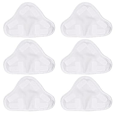 Bluwhale 6 Pack Washable Microfibre Steam Mop Pads Floor Replacement Pads Compatible with H2O H20 X5