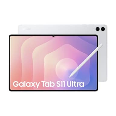 Samsung Galaxy Tab S11 Ultra, AI Tablet, Wi-Fi, Light Design, Multi-Modal AI Tools, DeX Connect, 256GB Storage, 12GB Memory, Long Battery Life, Silver, 3 Year Samsung Extended Warranty (UK Version)