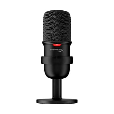 HyperX SoloCast – USB Condenser Gaming Microphone, for PC, PS4, and Mac, Tap-to-mute Sensor, Cardioid Polar Pattern, Streaming, Podcasts, Twitch, YouTube, Discord