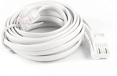 XYWHPGV RJ11 to UK B-T- 6P2C Modular Telephone Phone Cable, 10 Foot for Landline Telephone, White(c472e 1b4ca 032c6 94843 027e3 c31d8