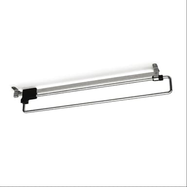 GTV Wardrobe Pull Out Clothes Hanger Rail Extending Rail Storage Organiser (350mm)