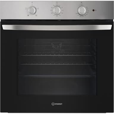 Indesit Click&Clean Built In Electric Single Oven - Stainless Steel - A Rated