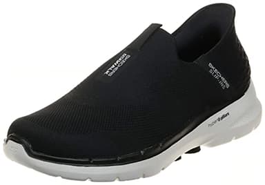Skechers Men's Slip-ins: Go 6-Easy On Slip-on Walking Sneakers, Black, 9 UK