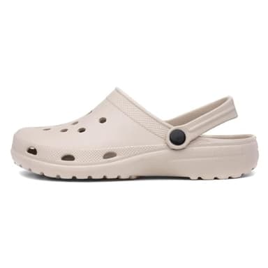 shoezone - Summer Womens Stone EVA Clog - Size 6 UK - Beige