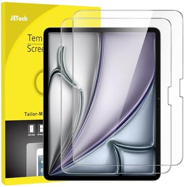 JETech Screen Protector for iPad Air 13-Inch M3/M2 (2025/2024), 9H Tempered Glass Film, HD Clear, 2-Pack