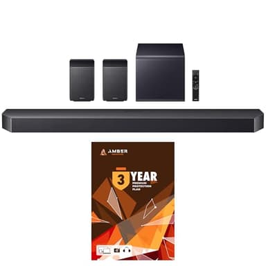SAMSUNG HW-Q990F Q Series Soundbar 11.1.4 Ch Subwoofer with Rear Speaker with 3 Year Amber Protection Plan (2025)