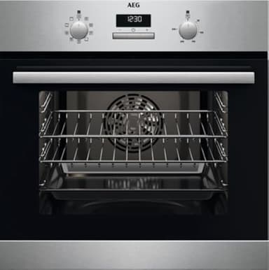 AEG BCX23101EM 59.4cm Built In Electric Single Oven - Stainless
