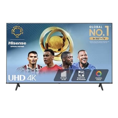 Hisense 55 Inch 4K Smart TV 55A6NTUK - Dolby Vision, Game Mode PLUS with 60Hz VRR ALLM, Smooth Motion, AI Sports Mode, Vidaa OS with Freely, Youtube, Netflix and Disney+ & Now TV (2024 Model)