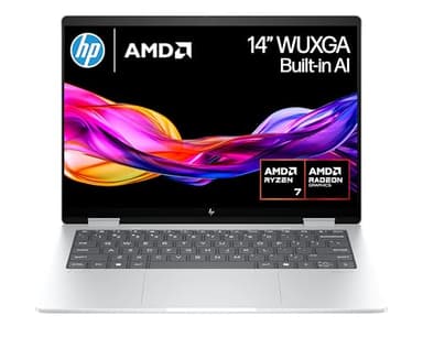 HP Envy x360 14" 2in1 Laptop | AMD Ryzen 7 8840HS Processor | Built-In AI | 16 GB RAM | 1TB SSD | AMD Radeon Graphics | WUXGA IPS Touchscreen | Up to 14hrs 45 battery | Win 11 | Silver | 14-fa0000sa