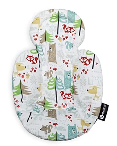 4moms RockaRoo and MamaRoo Little Forest Infant Insert, Machine Washable, Soft, Plush Fabric, Reversible Design