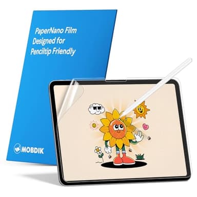 MOBDIK 2 Pack Paper Nano Screen Protector Compatible with iPad Air 13 inch M3 2025 / M2 2024 & iPad Pro 13 inch (2024), New Version Crafted for Natural Writing, Less Reflection, Nib Friendly