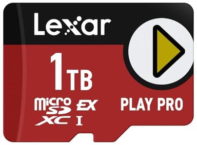 Lexar Express Play Pro microSD card, UHS-I, C10, U3, V30, Full HD, 4K video, up to 900/600MB/s, compatible with Nintendo Switch 2, ASUS ROG Ally, Steam Deck, Gaming Devices (LMSXPS0001T-BNNNU)